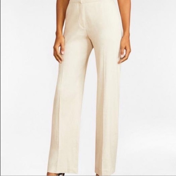 Brooks Brothers Beige Wide Leg Wool Dress Pants Size 6P - Picture 4 of 6